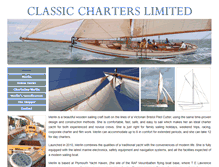 Tablet Screenshot of classic-charters.co.uk