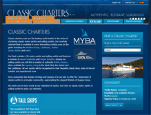 Tablet Screenshot of classic-charters.com